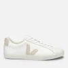 Veja Women's Esplar Leather Low Top Trainers - Extra White/Sable - Image 1