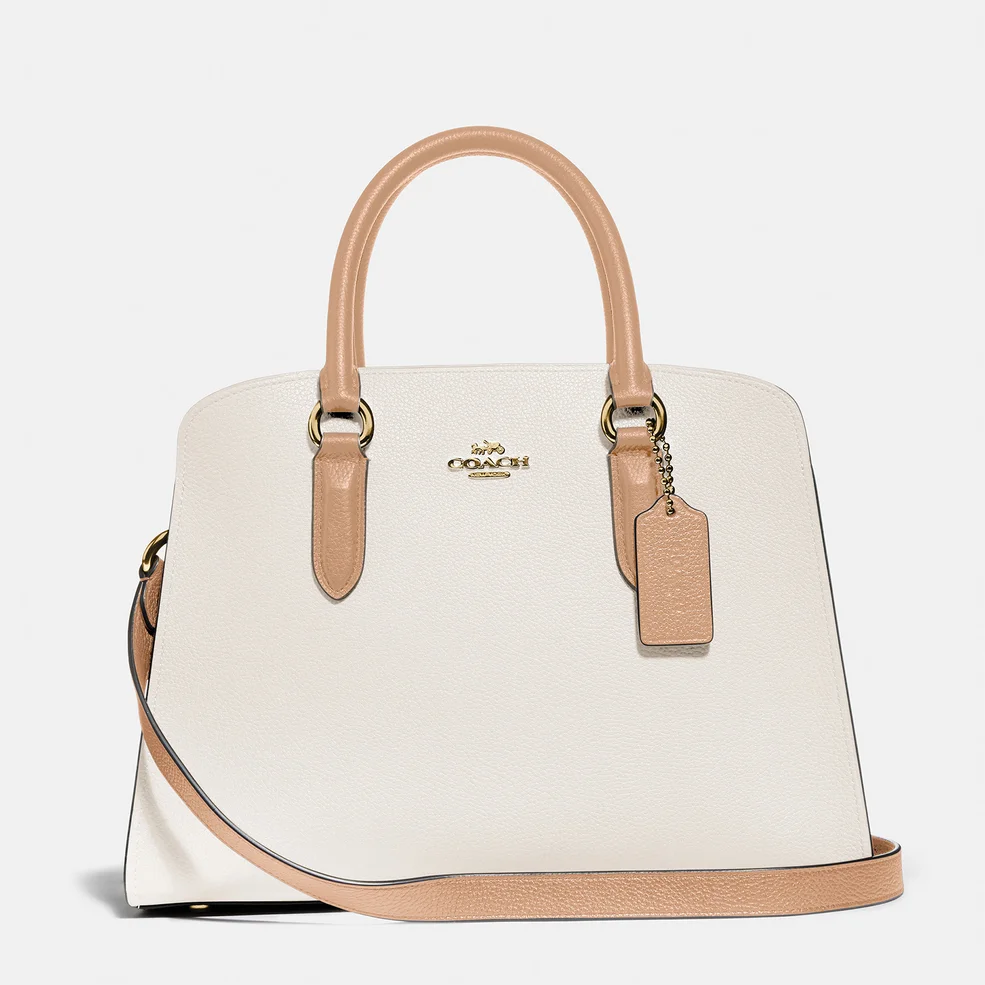 Coach Women's Colorblock Channing Carryall - Gold/Chalk Multi Image 1