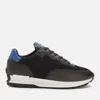 MALLET Men's Caledonian Running Style Trainers - Black/Electric Blue - Image 1