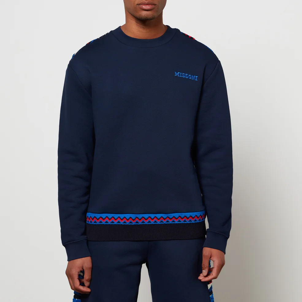 Missoni Men's Crewneck Sweatshirt - Deep Blue Image 1