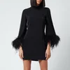 De La Vali Women's Hollywood Dress - Black With Feather Cuff - Image 1