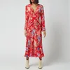 RIXO Women's Mel Dress - Peony Flora Red - Image 1