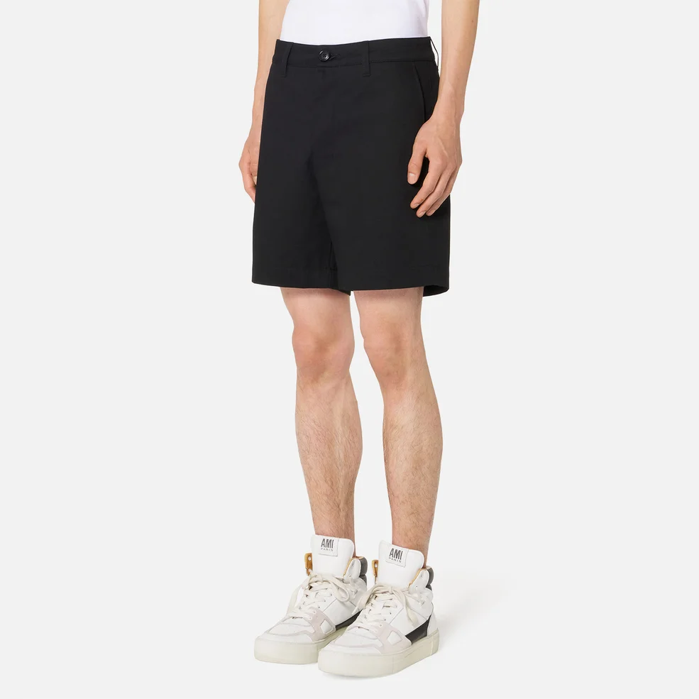 AMI Men's Chino Shorts - Black Image 1