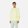 AMI Men's Tonal De Coeur Sweatshirt - Pale Yellow - Image 1