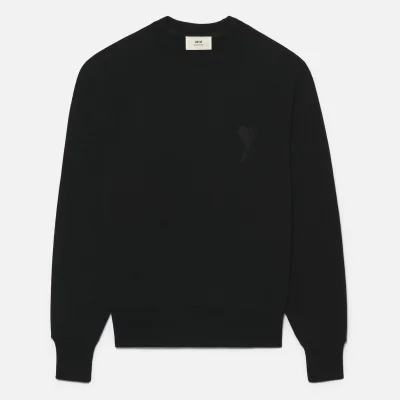 AMI Men's Tonal De Coeur Sweatshirt - Black