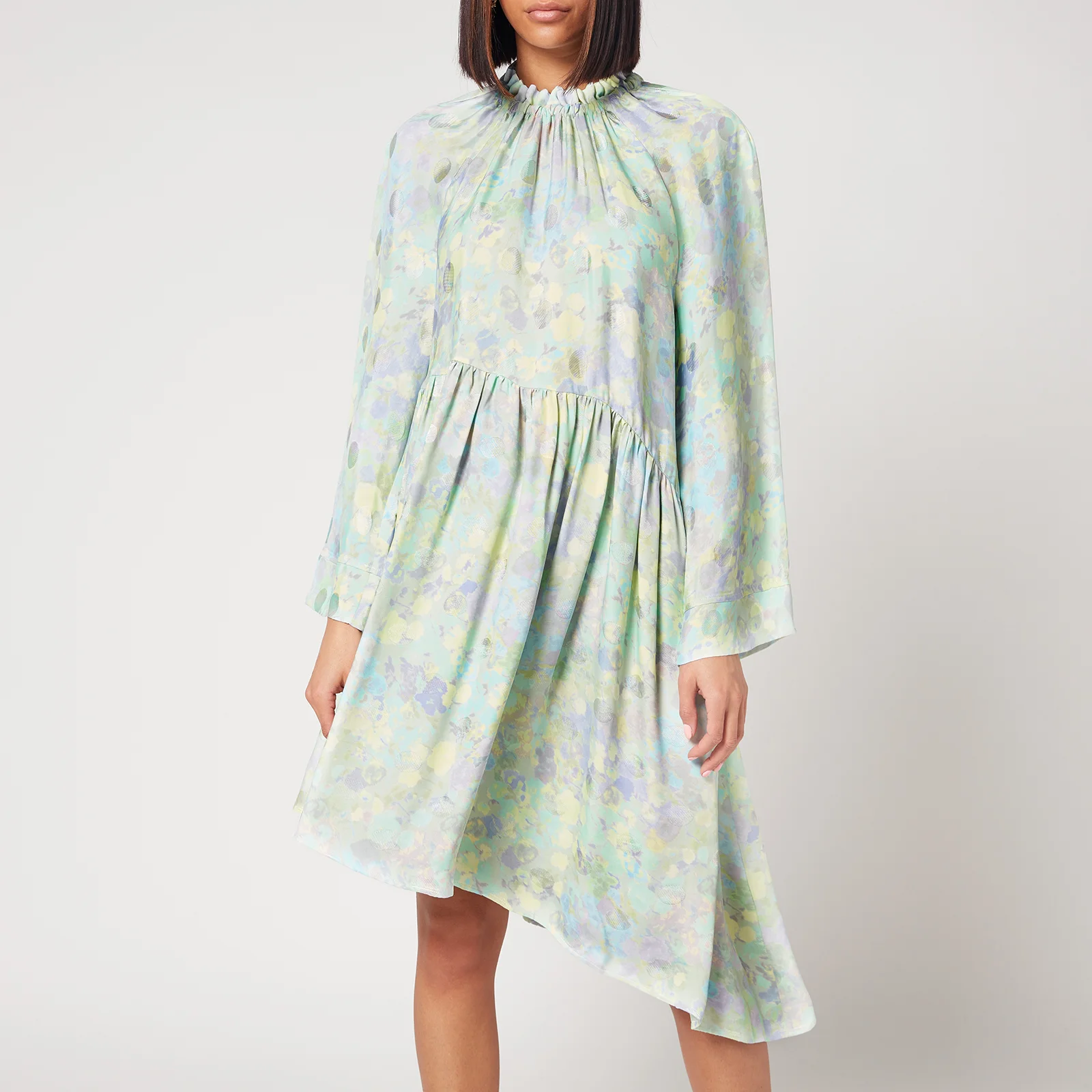 Stine Goya Women's Lamar Aysemtric Dress - Pastel Bloom Image 1