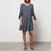 See By Chloe Women's Lace Sleeve Floral Dress - Multicolor Blue - Image 1