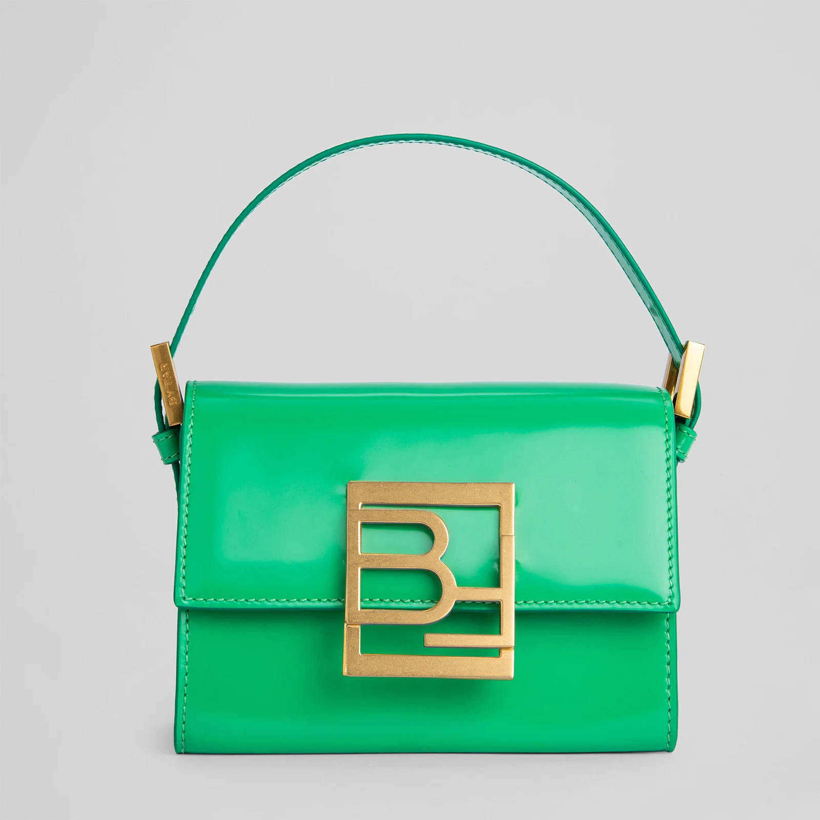 BY FAR Women's Fran Semi Patent Leather Bag - Super Green Image 1