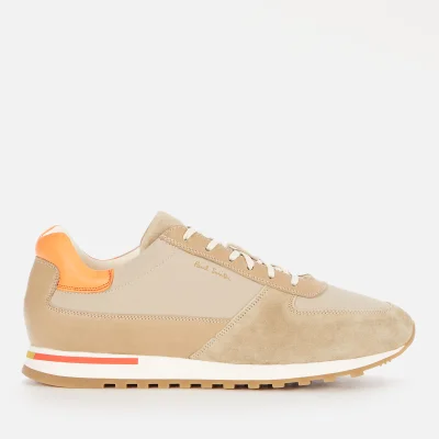 Paul Smith Men's Velo Leather Running Style Trainers - Sand