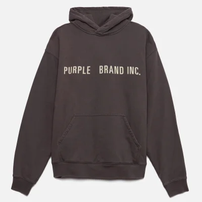 Purple Brand Men's Artifact Embroidered Hoodie - Charcoal