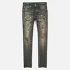 Purple Brand P001 Distressed Faded Stretch-Denim Skinny Jeans - Image 1