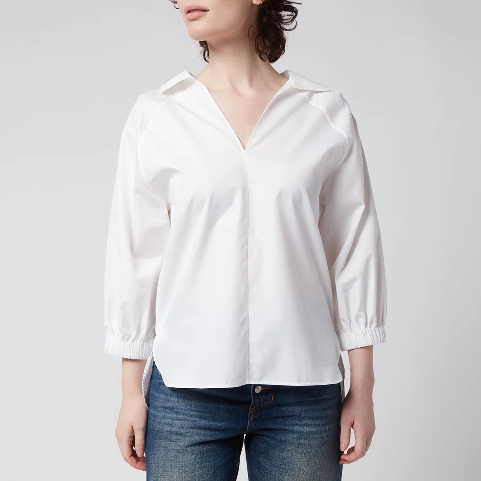 Marni Women's V-Neck Collar Shirt - Lily White Image 1