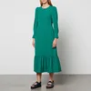 Baum Und Pferdgarten Women's Aleema Midi Dress - Green Dot - Image 1