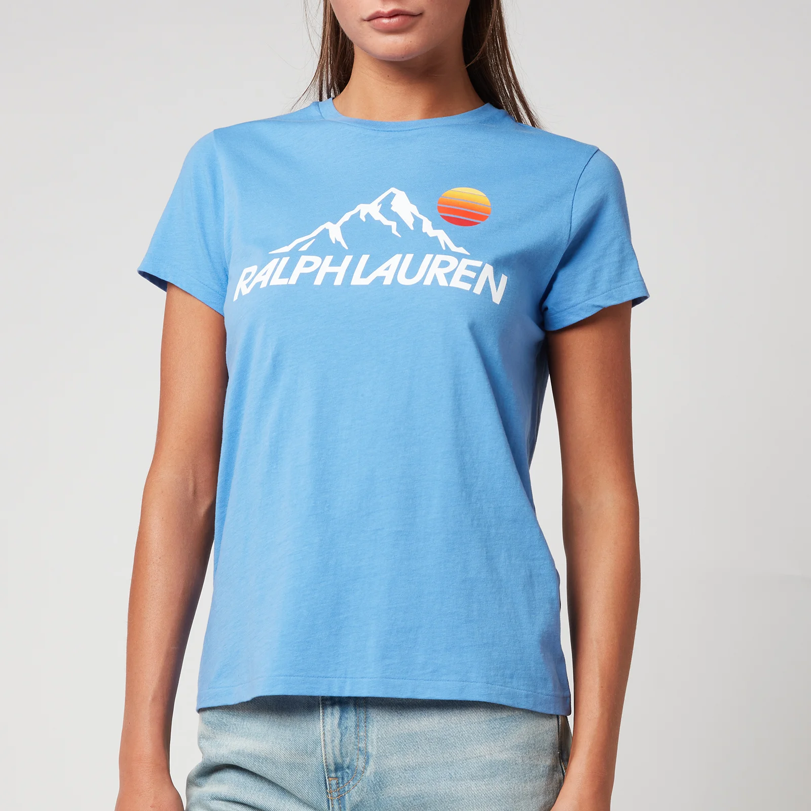 Polo Ralph Lauren Women's Ski Short Sleeve-T-Shirt - Summer Blue Image 1