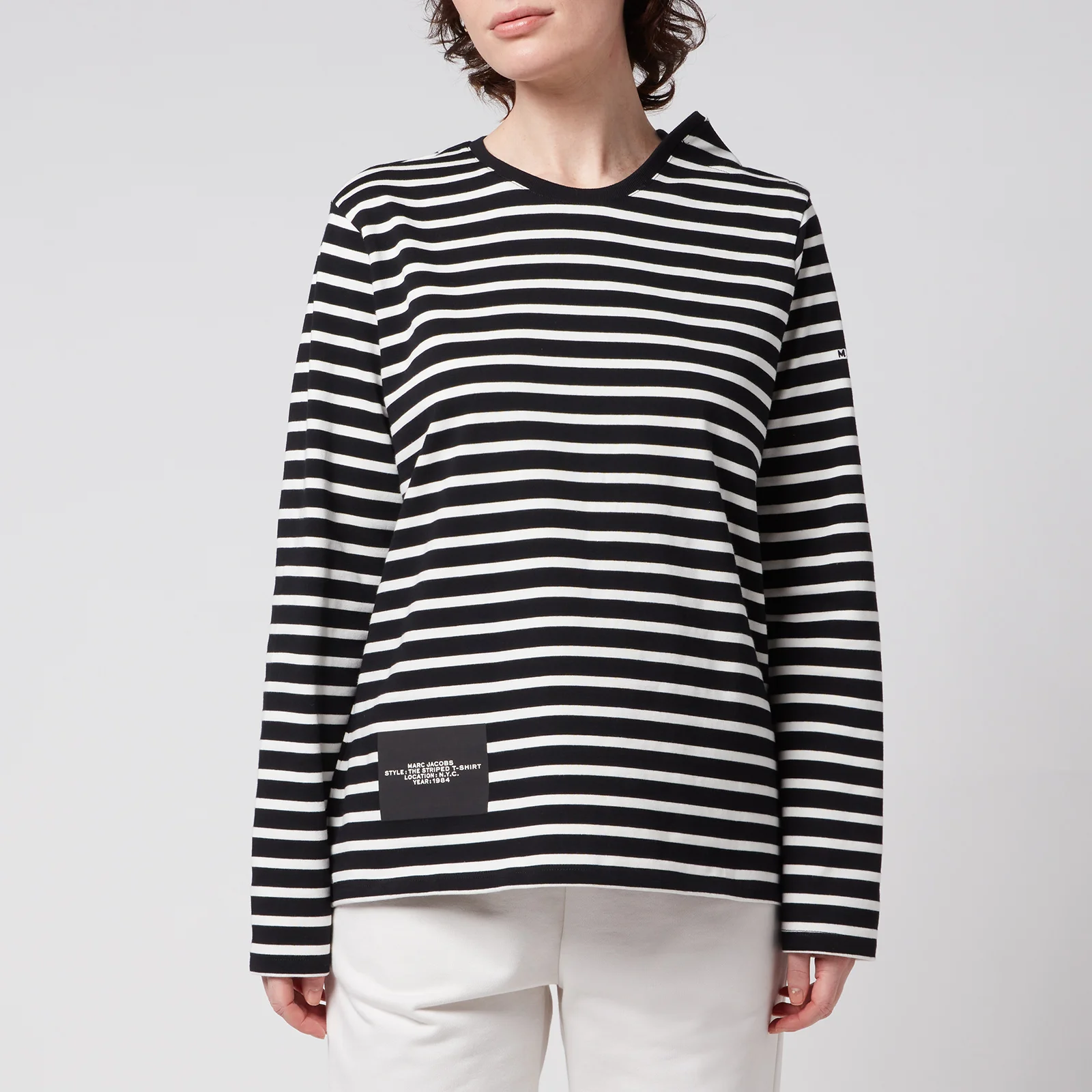 Marc Jacobs Women's The Striped T-Shirt - Black Multi Image 1