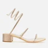 René Caovilla Women's Cleo Block Heeled Sandals - Beige/Golden - Image 1