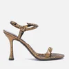 BY FAR Women's Mia Hologram Heeled Sandals - Disco Bronze - Image 1