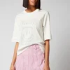 Ganni Women's Light Cotton Jersey T-Shirt - Egret - Image 1