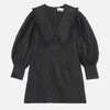 Ganni Women's Jacquard Organza Mini Dress - Black - Image 1