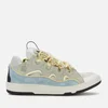 Lanvin Men's Curb Trainers - Ice Blue/Pale Green - Image 1