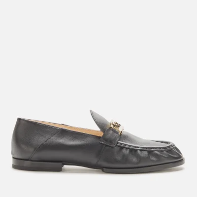 Tod's Women's Chain Detail Leather Loafers - Black