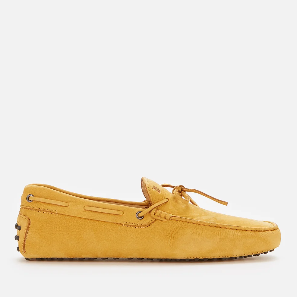 Tod's Men's Gommino Suede Driving Shoes - Yellow Image 1