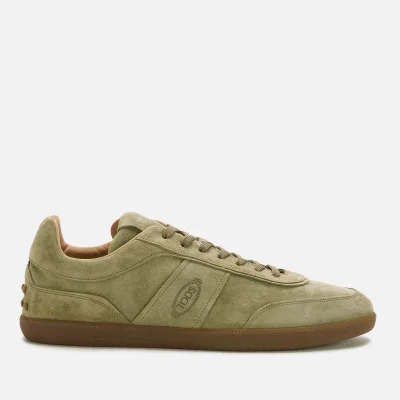 Tod's Men's Suede Low Top Trainers - Green