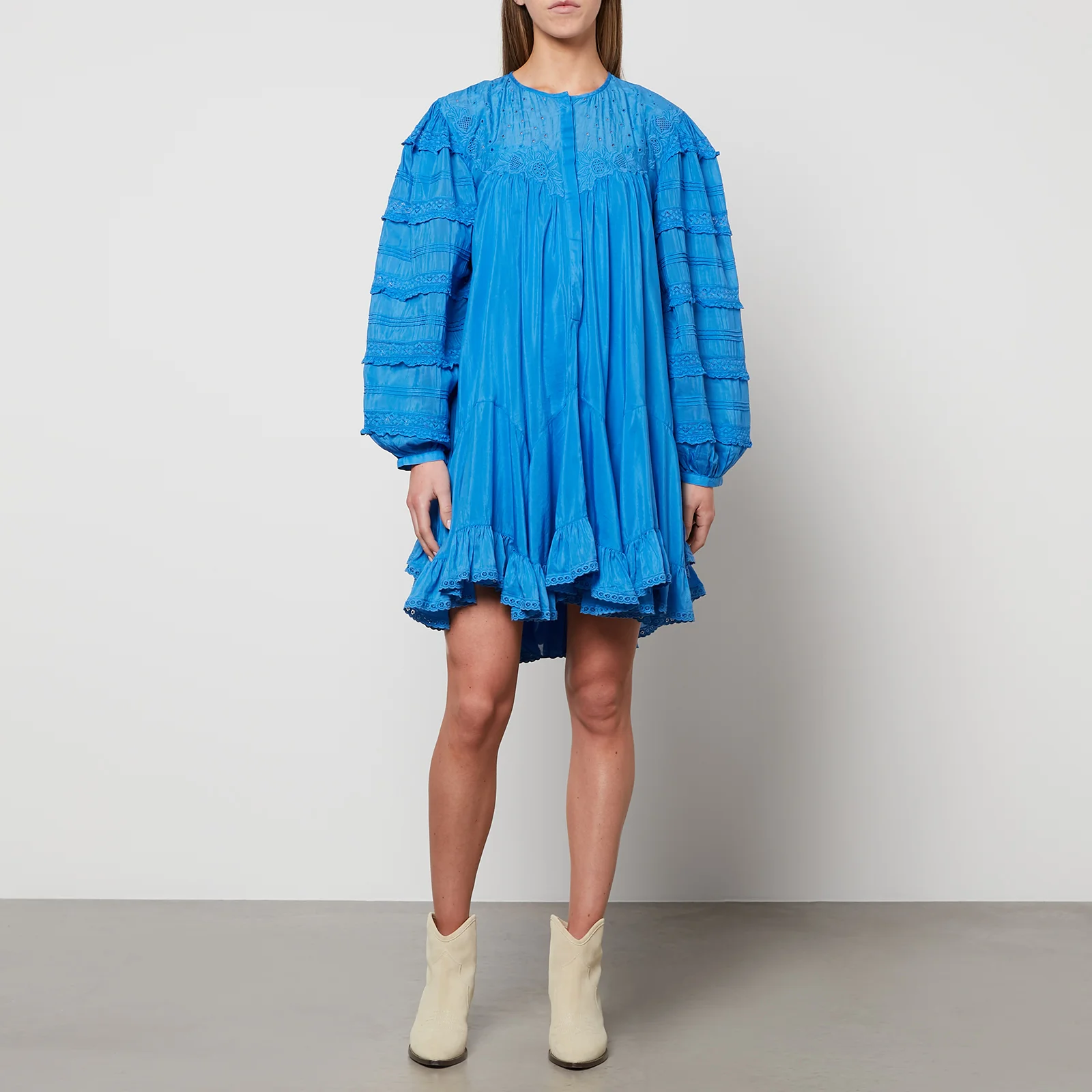 Isabel Marant Women's Gyliane Mini Dress - Blue Image 1