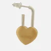 AMBUSH Women's Small Heart Padlock Earring - Gold - Image 1