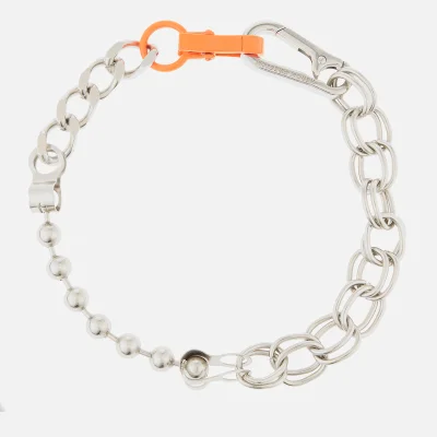 Heron Preston Women's Multichain Necklace - Silver Orange