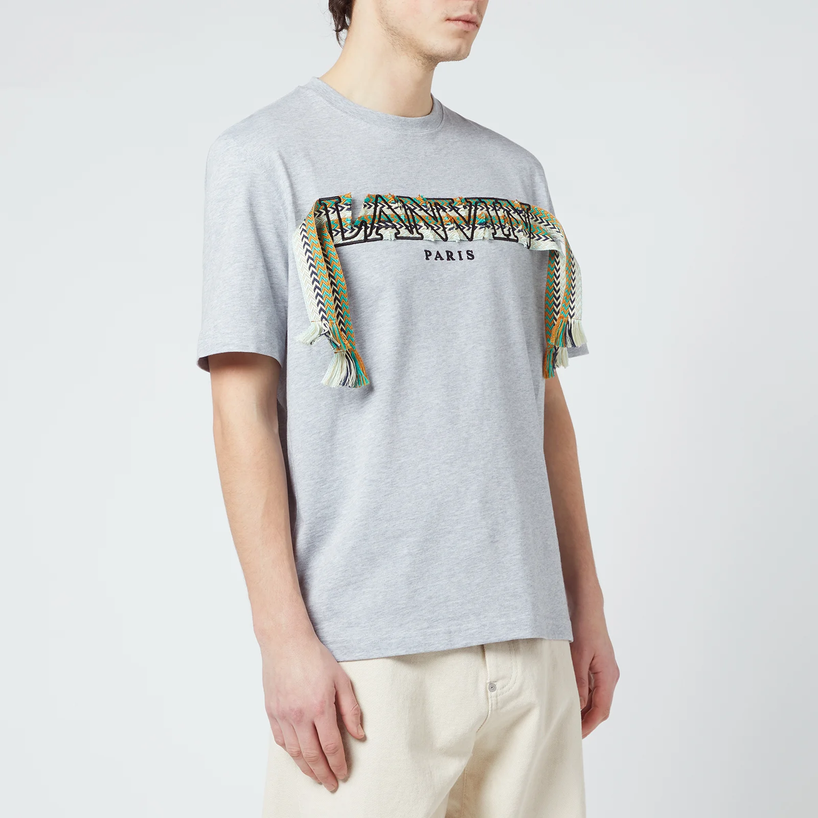 Lanvin Men's Regular Curb T-Shirt - Light Grey Image 1