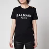 Balmain Women's 3 Button Printed Balmain T-Shirt - Black - Image 1