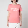Balmain Women's 3 Button Printed Balmain T-Shirt - Pink - Image 1