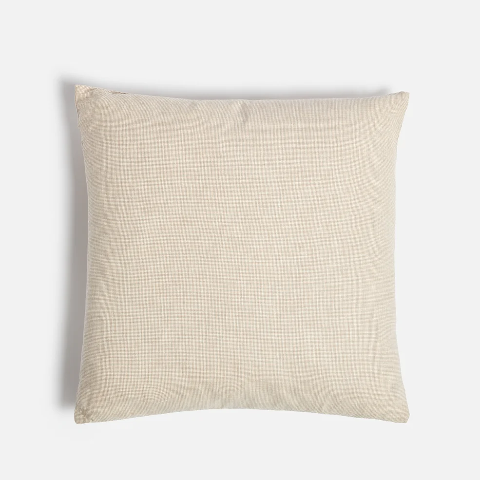 ïn home Linen Cotton Cushion - Natural - 50x50cm Image 1