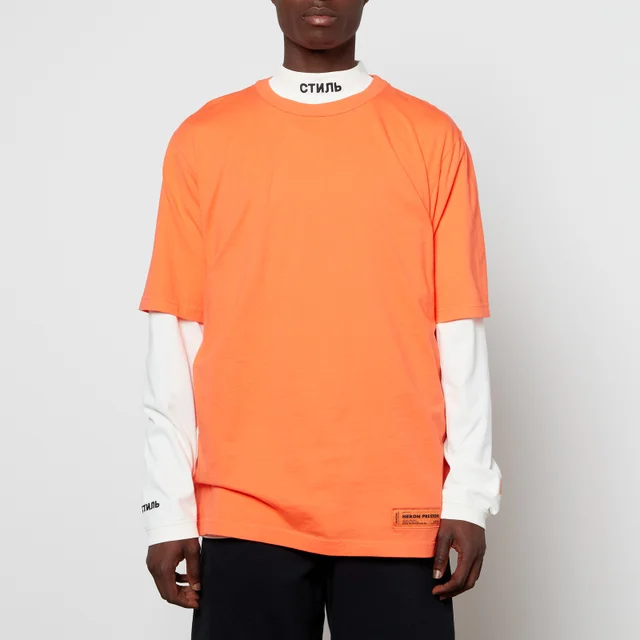 Heron Preston Men's Recycled Cotton T-Shirt - Orange