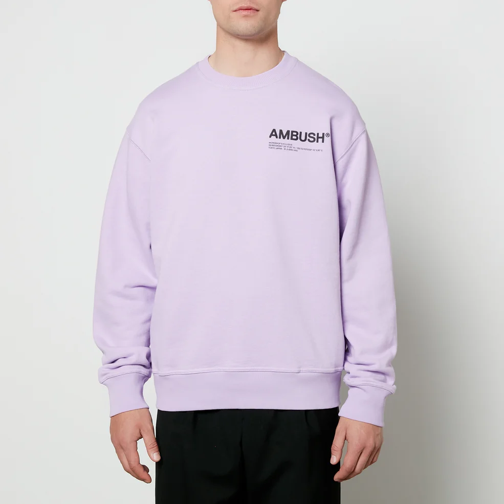 AMBUSH Men's Fleece Workshop Sweatshirt - Lavender Image 1