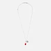 AMBUSH Men's Pill Charm Necklace - Silver/Red - Image 1