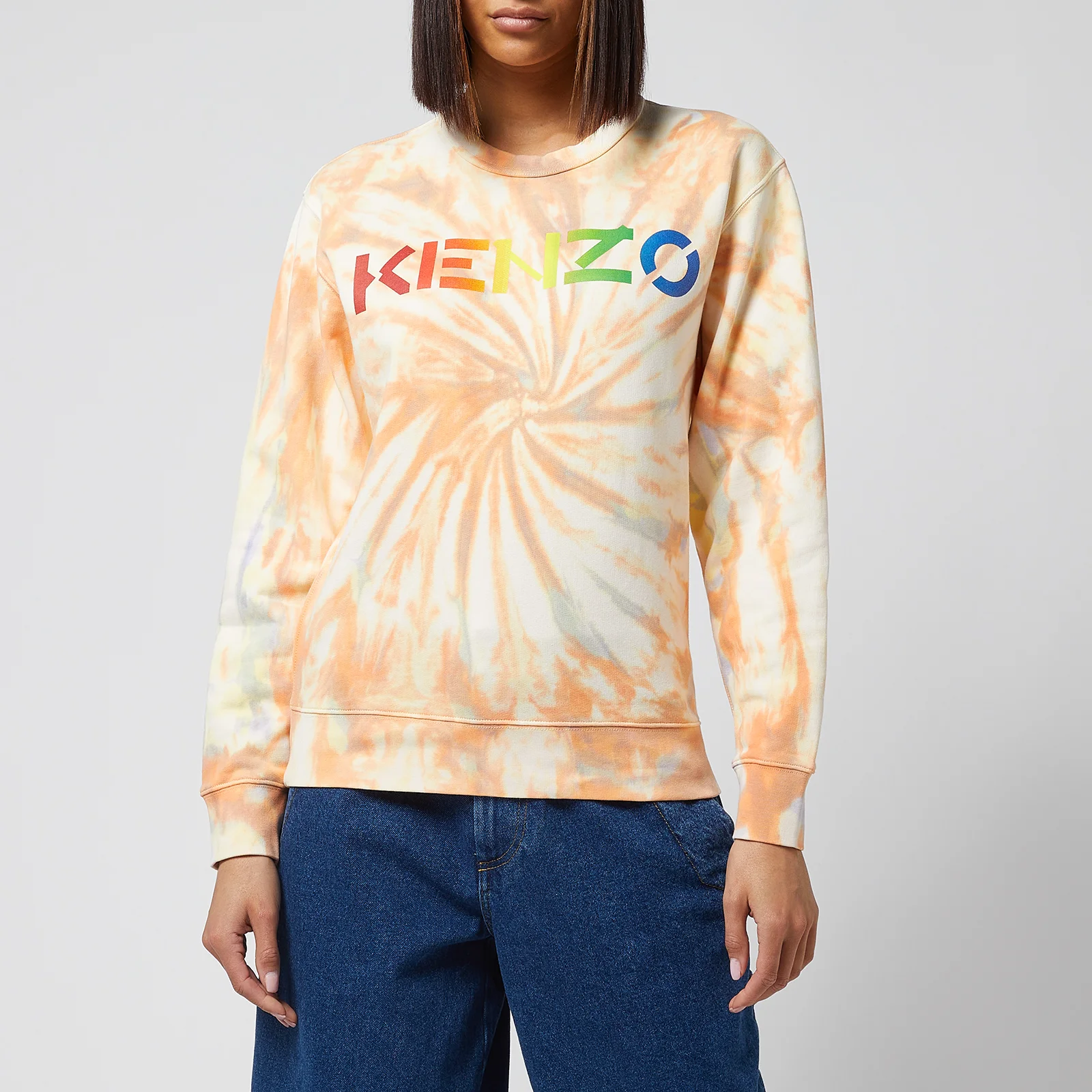KENZO Women's Kenzo Logo Classic Sweatshirt - Peach Image 1