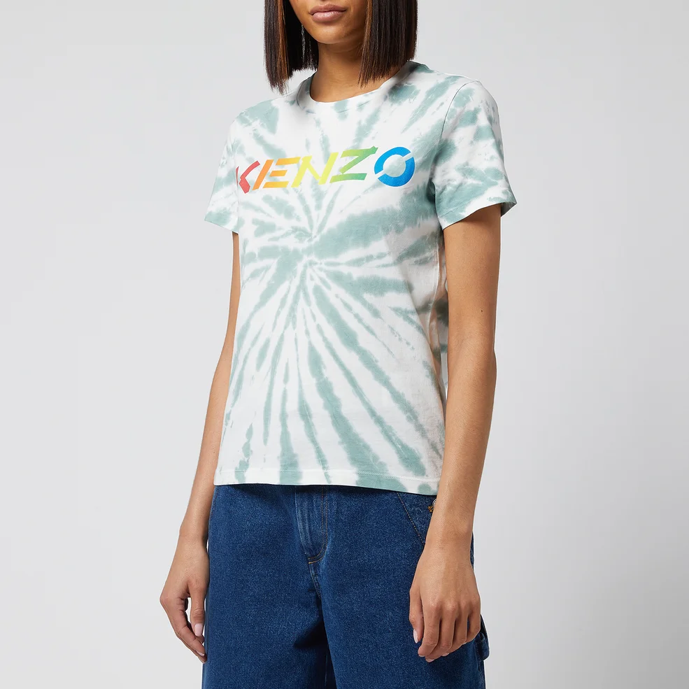 KENZO Women's Kenzo Logo Classic T-Shirt - Mint Image 1