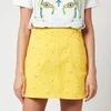 KENZO Women's Printed Denim Mini Skirt - Golden Yellow - Image 1