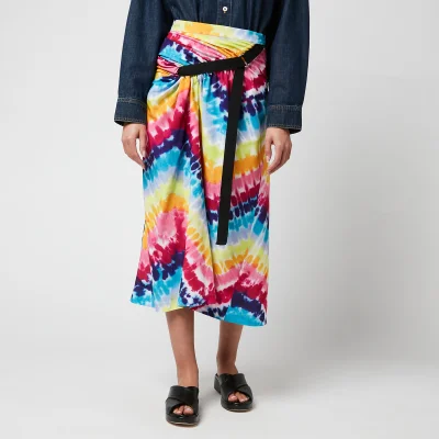 KENZO Women's Printed Wrap Midi Skirt - Multicolor