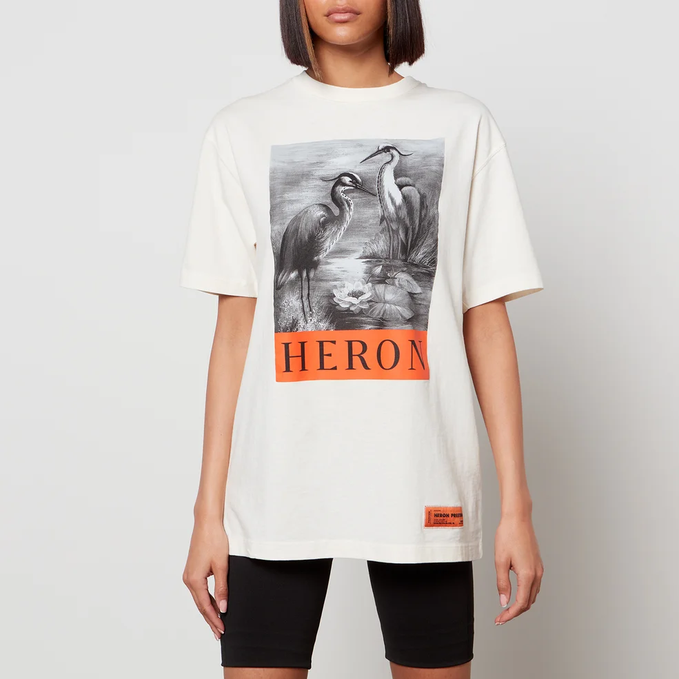 Heron Preston Women's Heron Graphic T-Shirt - White Image 1