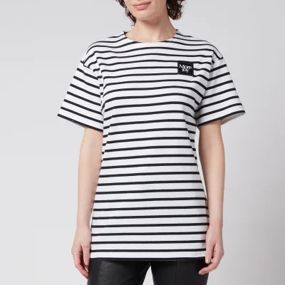 More Joy Women's More Joy Breton Stripe T-Shirt - White/ Black