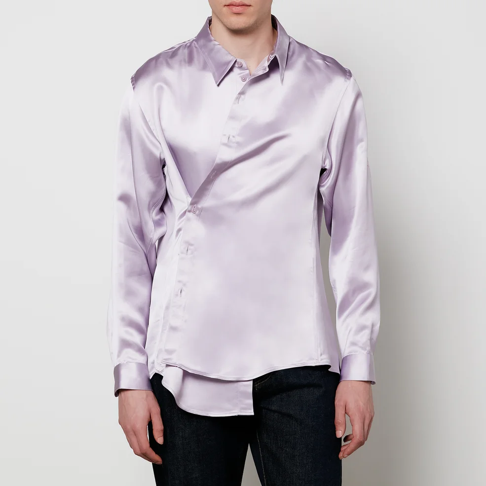 Martine Rose Men's Wrap Shirt - Lilac Image 1