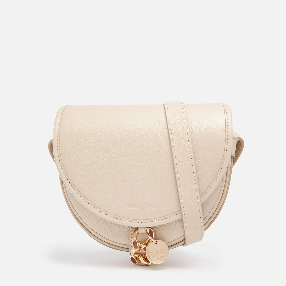 See By Chloé Women's Small Mara Saddle Bag - Cement Beige Image 1