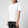 Alexander Wang Women's Foundation Jsy Ss Tee With Puff Logo & Bound Neck - White - Image 1