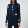 Thom Browne Women's Contrast Stitch Round Collar Jacket - Navy - Image 1