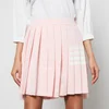 Thom Browne Women's Mini Dropped Back Pleated Skirt - Light Pink - Image 1