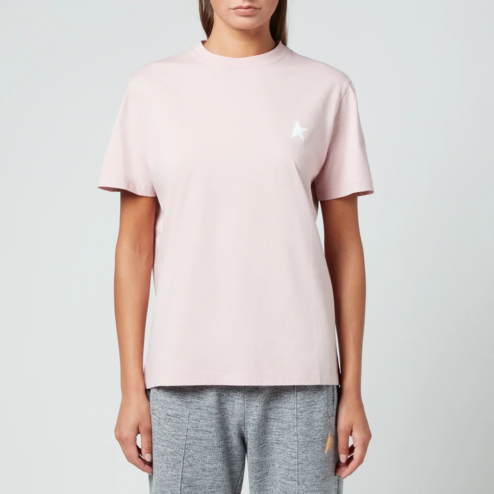 Golden Goose Women's Star W'S Regular T-Shirt - Pink Lavander/White Image 1