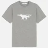 Maison Kitsuné Men's Fox Stamp T-Shirt - Grey Melange - Image 1